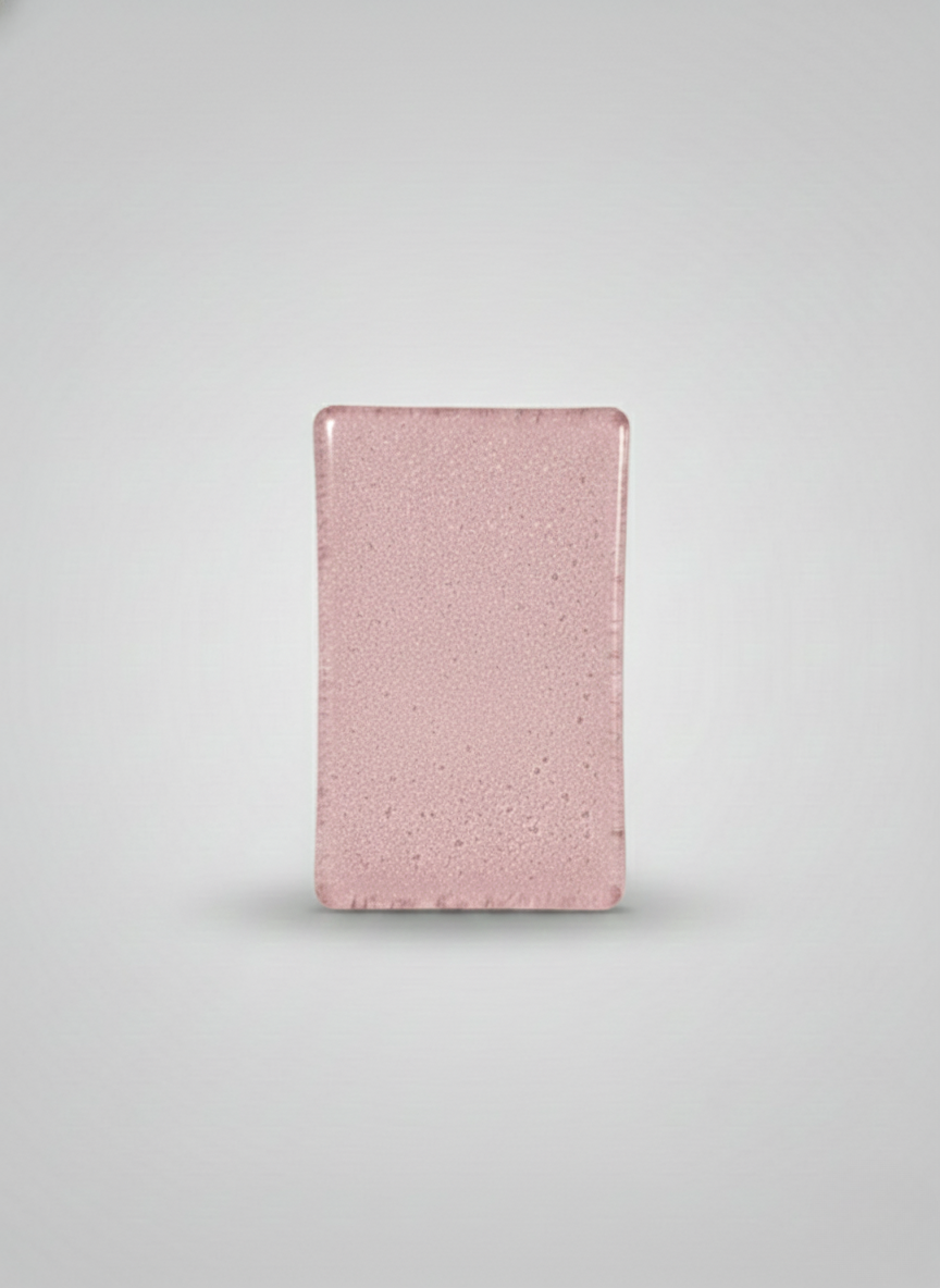 Spark Glass: Statement Edition (Rose Quartz) - Premium γυάλινη NFC επαγγελματική κάρτα από το Made of Glass